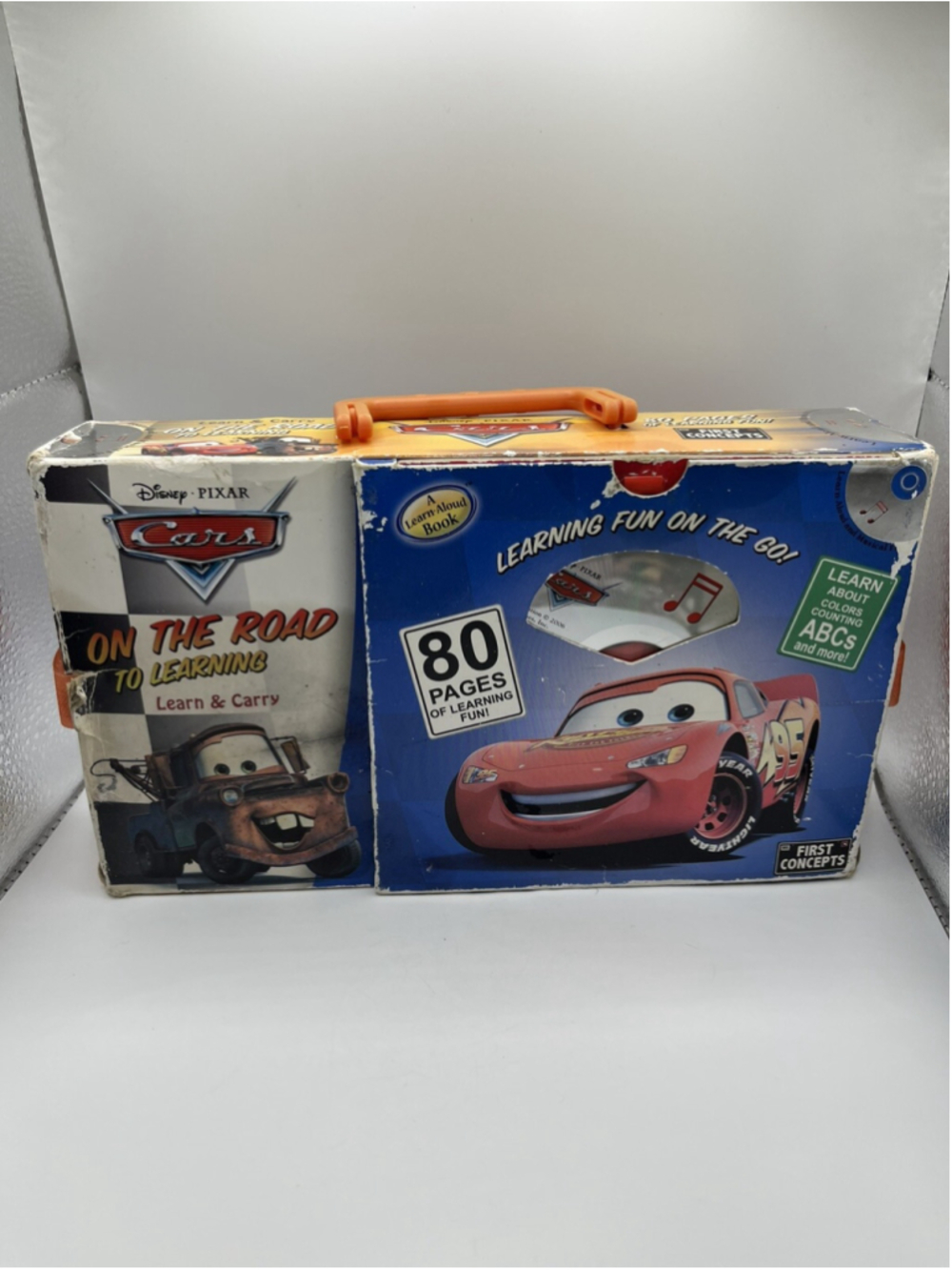 Disney Pixar Cars On the Road to Learning 4 book Learn & Carry Pack Audio SEE